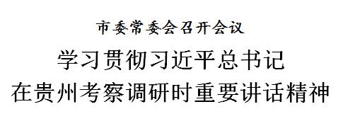 天津：学习贯彻习近平总书记在贵州考察调研时重要讲话精神