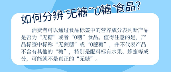 如何分辨“无糖”“0糖”“0蔗糖”“0卡”食品？了解这些让你放心选择