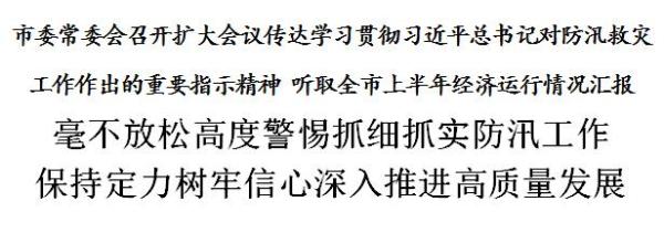 天津：毫不放松高度警惕抓细抓实防汛工作 保持定力树牢信心深入推进高质量发展