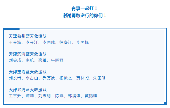 新乡告急！天津蓝天救援队已在当地安全转移400多名群众