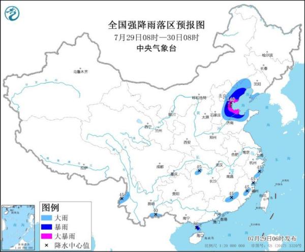 中央气象台发布暴雨黄色预警：华北东北等地有较强降水