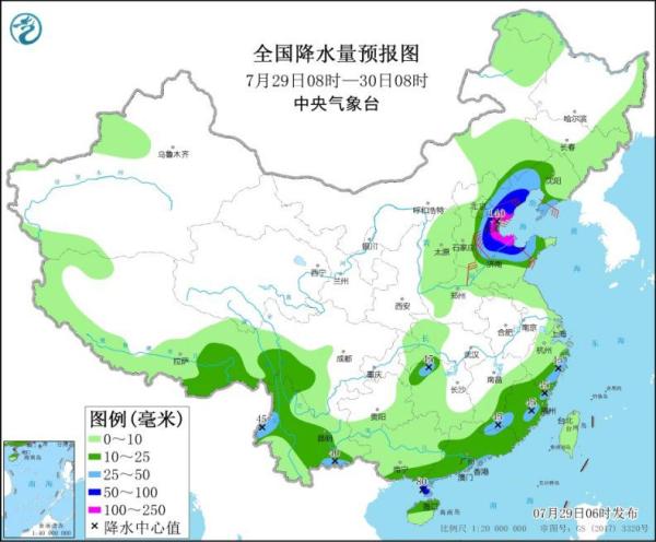 中央气象台发布暴雨黄色预警：华北东北等地有较强降水