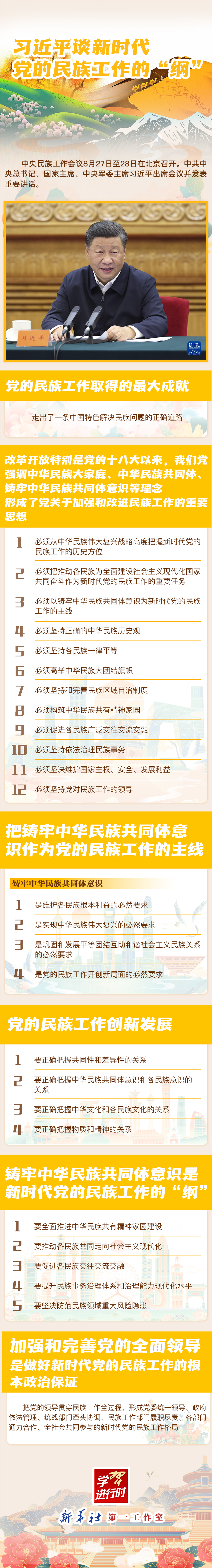 学习进行时｜习近平谈新时代党的民族工作的“纲”