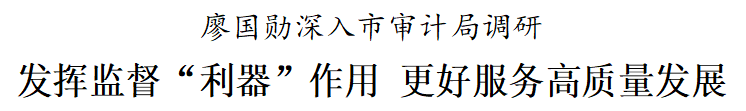 廖国勋要求全市审计系统发挥好五个功能