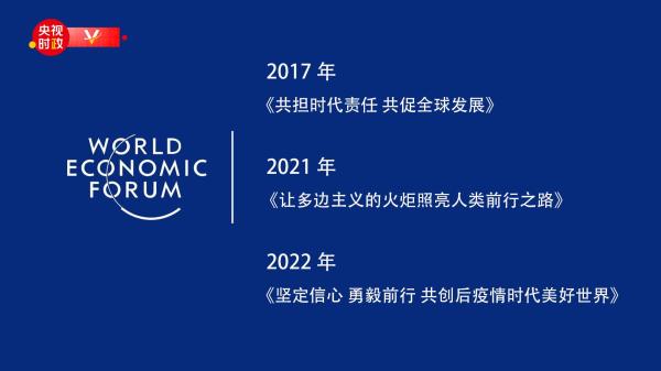 时政微纪录丨天下为公行大道——习近平主席的三次“达沃斯演讲”