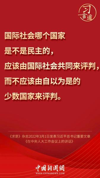 关于民主，习近平这样说