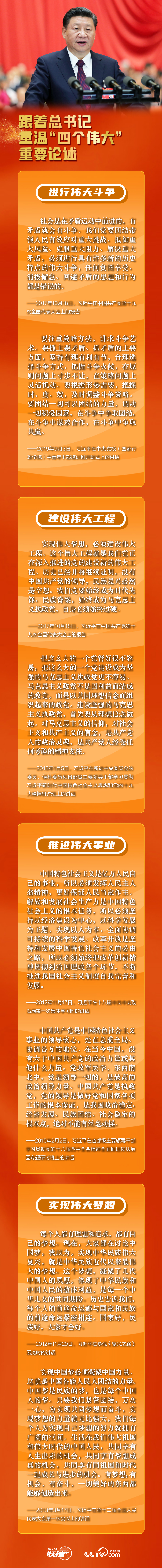 联播+丨跟着总书记重温“四个伟大”重要论述