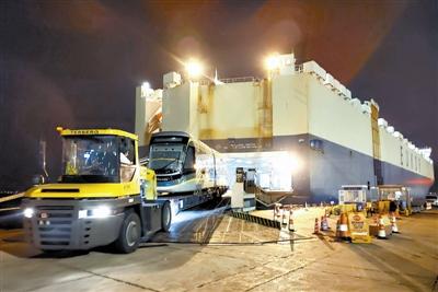 国产地铁列车出口欧盟 “第一单”在天津港发运