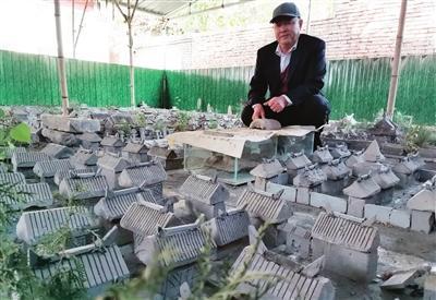 传承大运河历史文化 72岁老人用时3年完成微缩建筑群 砖雕“复活”大运河元代古城