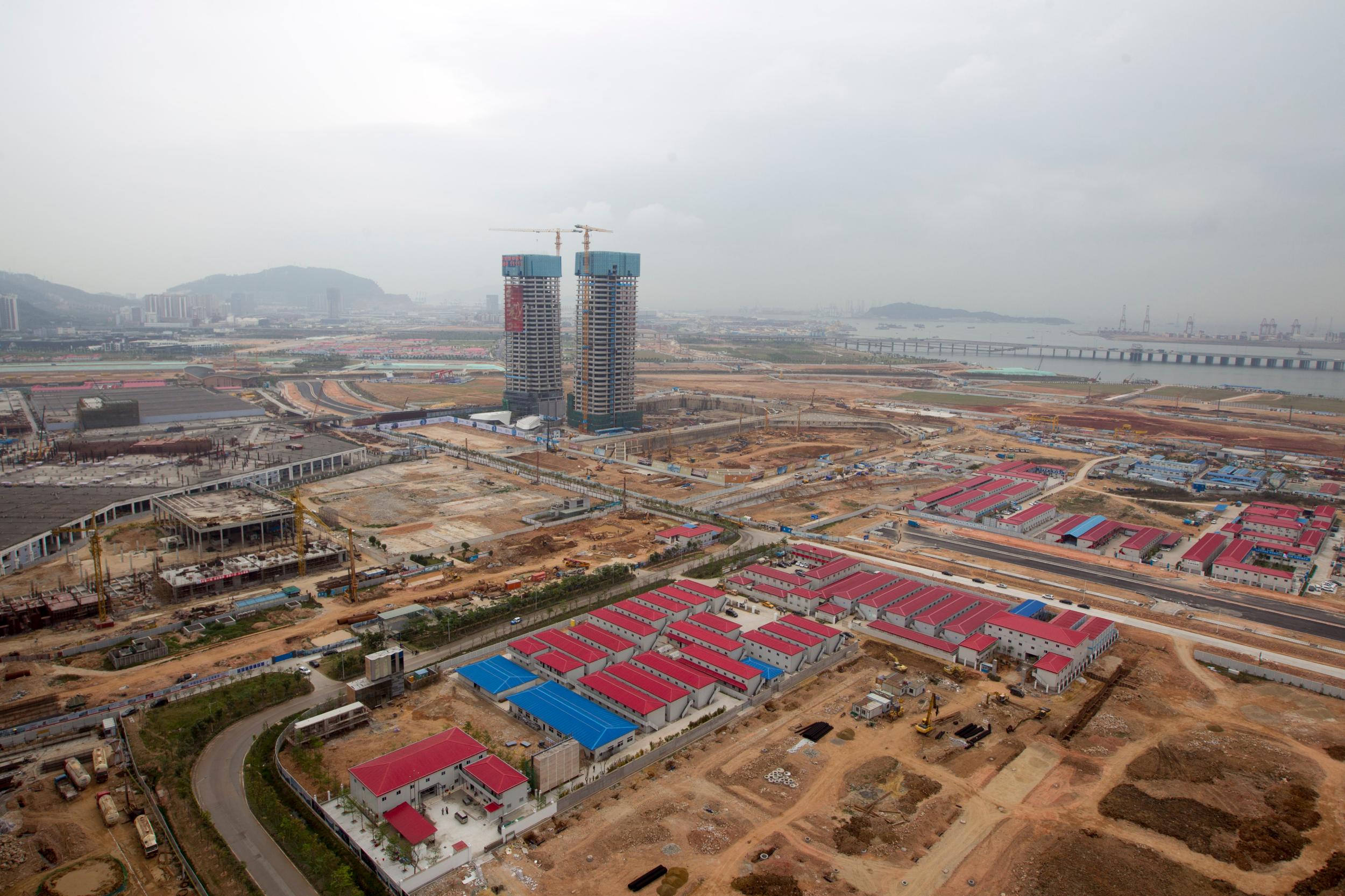 2015年，深圳前海蛇口自貿區（前海片區）建設工地。（圖片來源：南方日報社）.jpg